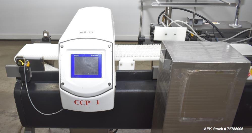 Used Mettler-Toledo Safeline Hi-Speed Model XE Combination Metal Detector and Checkweigher. Capable of speeds up to 500 packages per minute. Capable of weighing product up to 7kg. Approximate 7-3/4" ...